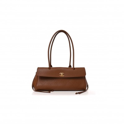 CHANEL MASTER GRAINED CALFSKIN STITCHED URBAN ESSENTIALS SMALL SHOPPING BAG CAMEL (31*15*12cm)